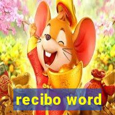 recibo word